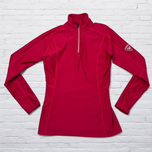 Rossignol Tops - Rossignol Womens 1/4 Zip Pullover Athletic Shirt Size Small Pink